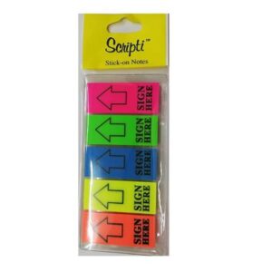 Scripti Neon Tape Flag ( Sign Here ) 5 in 1
