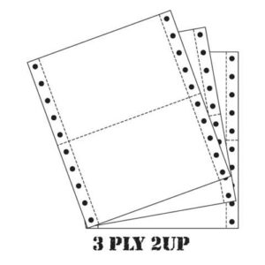 Computer Form 9.5″ x 11″ ( 3 Ply 2 Up ) ACE