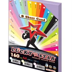 Colour Paper A4 3 SHEET CARD ( Light Colour )