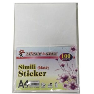 LuckyStar A4 Adhensive Label ( Matt / Glossy )