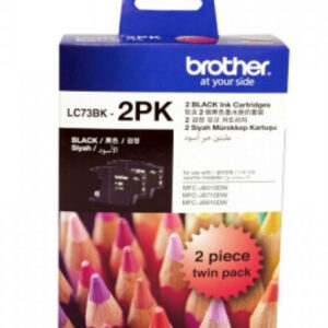 Brother Ink Cartridge LC 73BK2PK ( Twin Pack )