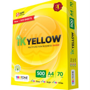 IK Yellow Copy Paper A4 70 GSM (500 Sheets) – Indah Kiat