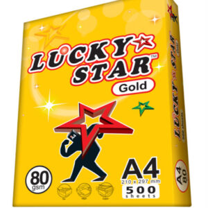 A4 80 GSM LuckyStar Gold Paper ( 500 Pc )