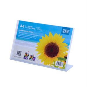 CBE 271 A4 L Shape Card Stand ( Horizontal )