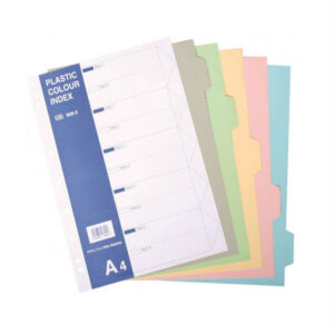 CBE PP Colour Index Divider 906 – 5 Tabs