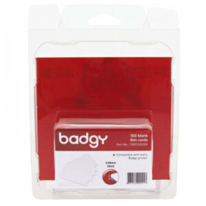 Badgy Blank White PVC Cards 0.50mm ( Thin ) 20 Mil