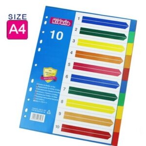 Premier PP Colour Index Divider 10 Tabs