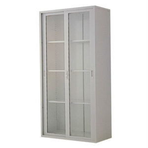 LION Full Height Steel Cupboard L 35B ( Glass Sliding door )