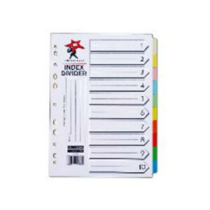 Luckystar Colour Index Divider A4 – 5 Tabs