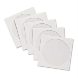 White CD Envelope 5″ x 5″ ( Window )