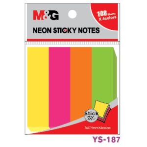 M & G Index Paper Note 14 mm x 76 mm ( 4 Colour )