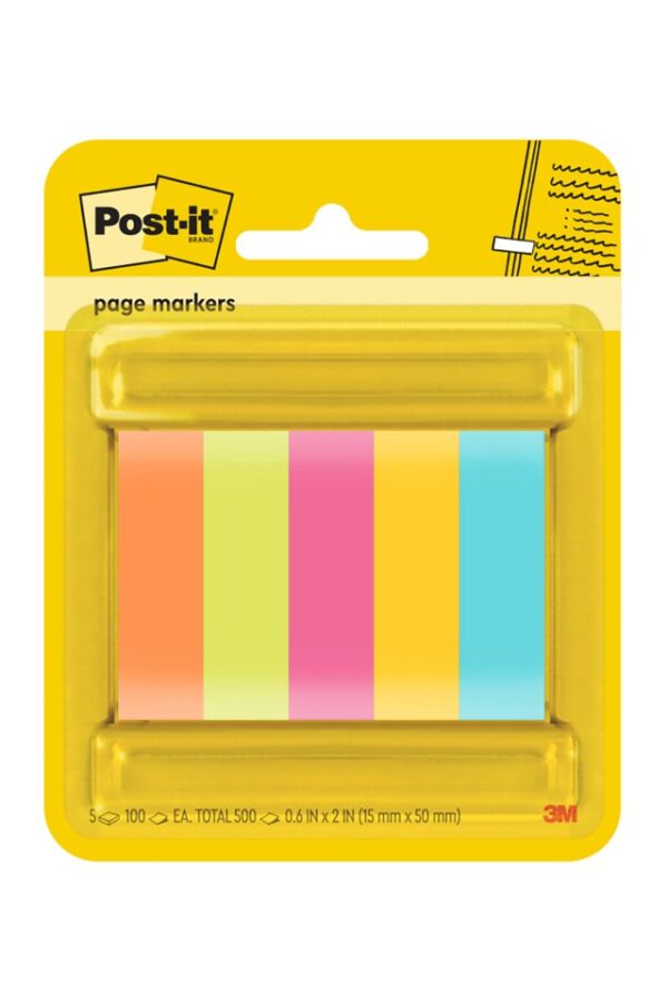 3M Post It Page Markers 670-5ASST