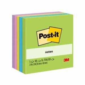 3M Post It Note 3″ x 3″ ( Floral Fantasy 654-5AU ) Mix Colour