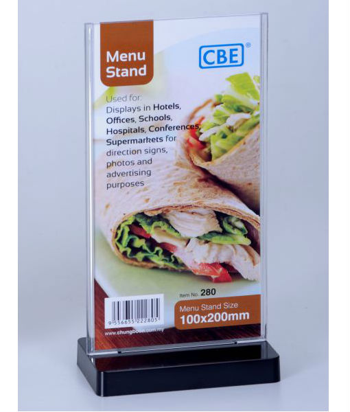 CBE 280 Menu Stand ( Flat Shape )